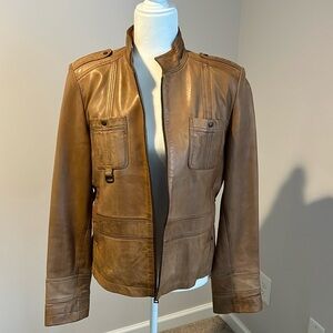 Camel color Wilson’s leather coat. Vintage early 2000’s.